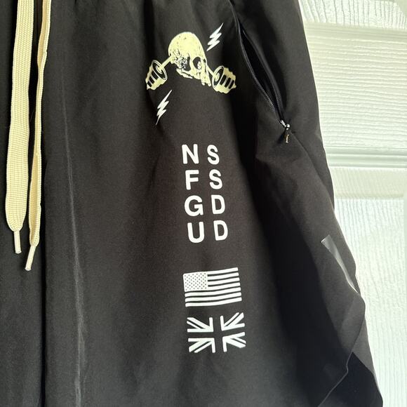 Men's Black Graphic Shorts - Picture 10 of 15